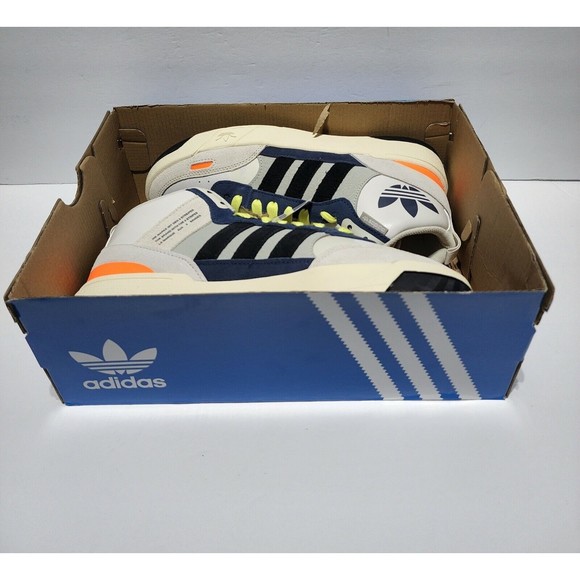 Adidas Originals Post UP Cloud White Navy Blue  Basketball Shoes H00173 Size 8.5 - Picture 2 of 12